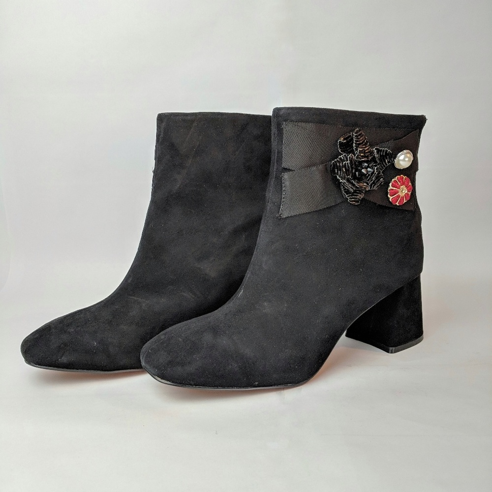 Nanette Lepore Heeled Black Ankle Boot Size 9